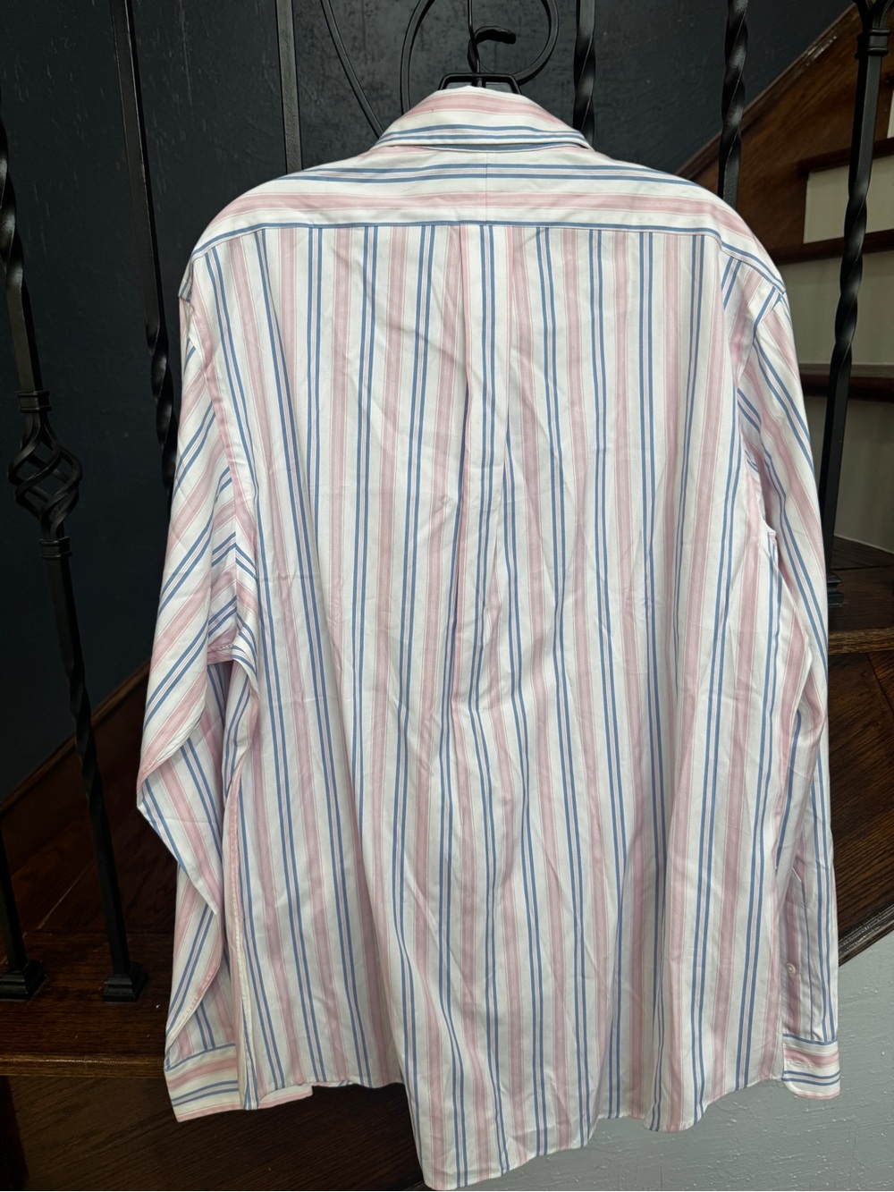 New XL Ralph Lauren Pink & Blue Stripe Button-Down Shirt - Picture 11 of 13